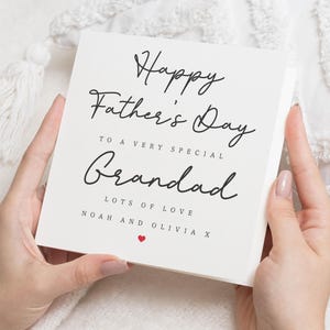 Fathers Day Card for Grandad, Grandad Fathers Day Card, Special Grandad Card, Personalised Fathers Day Card, Card from Grandchildren