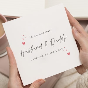 Husband Valentines Card, Valentines Card Husband And Daddy, Valentines Gift For Him, Valentine Card Daddy, Husband Valentines Cards For Him