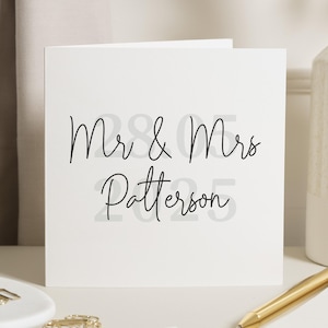 Carte de mariage personnalisée, Félicitations pour votre mariage, Carte de mariage d'un ami, Cadeau de mariage pour amis, Carte-cadeau de mariage pour couple