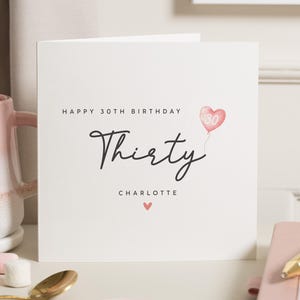 Joyeux 30e anniversaire carte ami, carte 30e anniversaire pour elle, Thiry and Fabulous 30e anniversaire carte, 30e anniversaire carte Bestie, meilleur ami