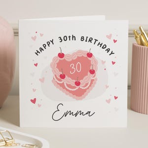Carte 30e anniversaire ami, carte 30e anniversaire fille, cadeau 30e anniversaire pour femme, carte 30e anniversaire pour soeur, elle, meilleur ami