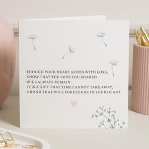 Une pensée pour vous, une carte de sympathie pour un ami, une carte pour un ami, une carte pour un deuil, une pensée pour vous, un cadeau pour le deuil, des excuses pour votre perte