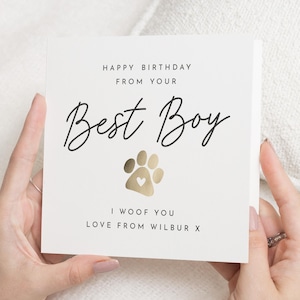 Geburtstagskarte vom Hund, Geburtstagskarte für Hundepapa, Geburtstagskarte für Hundepapa, alles Gute zum Geburtstag vom Hund, Geschenk für Hundepapa, von den Hunden