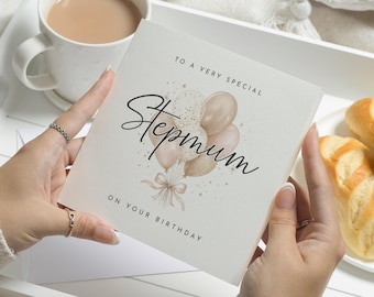 Stepmum Birthday Card, Step Mum Birthday Card, Birthday Card for Stepmum, Birthday Card for Her, Personalised Birthday Card for Mum