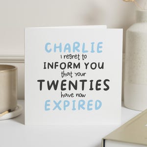 Carte 30e anniversaire pour homme, carte 30e anniversaire mari, cadeau 30e anniversaire pour lui, carte 30e anniversaire pour lui, 20 ans écoulée