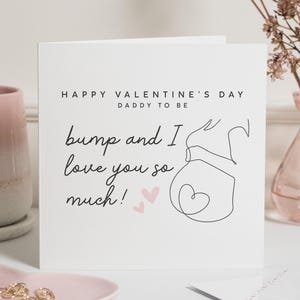Valentinstagskarte für Papa zu sein, personalisierte Valentinstagskarte vom Stoß, neue Papakarte, Papa für Geschenk, neue Papa Valentinstagskarte für ihn