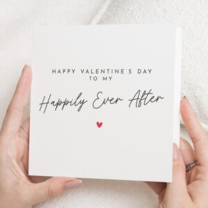 Tarjeta para mi feliz para siempre, tarjeta de San Valentín para mi esposo, regalos para mi novio, tarjeta de San Valentín para mi novio, tarjeta de San Valentín para él