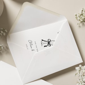 Save the Date Card, Personalised Save the Date, Wedding Save the Date Card, Simple Save the Date, Champagne Glasses, Custom Save the Date image 3