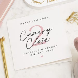 Congratulazioni per la nuova casa, biglietto di inaugurazione della casa personalizzato, regalo di inaugurazione della casa per gli amici, biglietto per la nuova casa, regalo personalizzato per la nuova casa