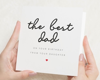 Dad Birthday Card From Daughter, Happy Birthday Dad, Birthday Card For Dad, Birthday Card For Dad From Daughter, Birthday Card Dad, Dad Gift