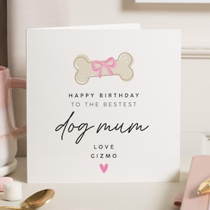 Verjaardagskaart van hond, hond moeder verjaardagskaart, verjaardagskaart voor hond moeder, gelukkige verjaardag van de hond, hond moeder cadeau, van de honden