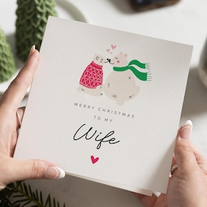 Weihnachtskarte Frau, Weihnachtskarte für Frau, Wifey Weihnachtskarte, Frohe Weihnachten Frau Karte, Frau Weihnachtskarte, Weihnachtsgeschenk Frau, Für Sie