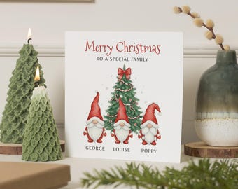 Personalised Christmas Card for Family, Special Family Christmas Card, Custom Family Christmas Card