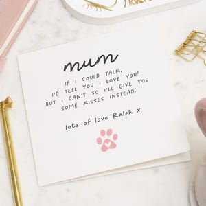 Muttertagsgeschenk vom Hund, Hundemama Muttertagskarten, glücklicher Muttertagshundemama, Karte zum Muttertag, Mama Geschenk für Sie