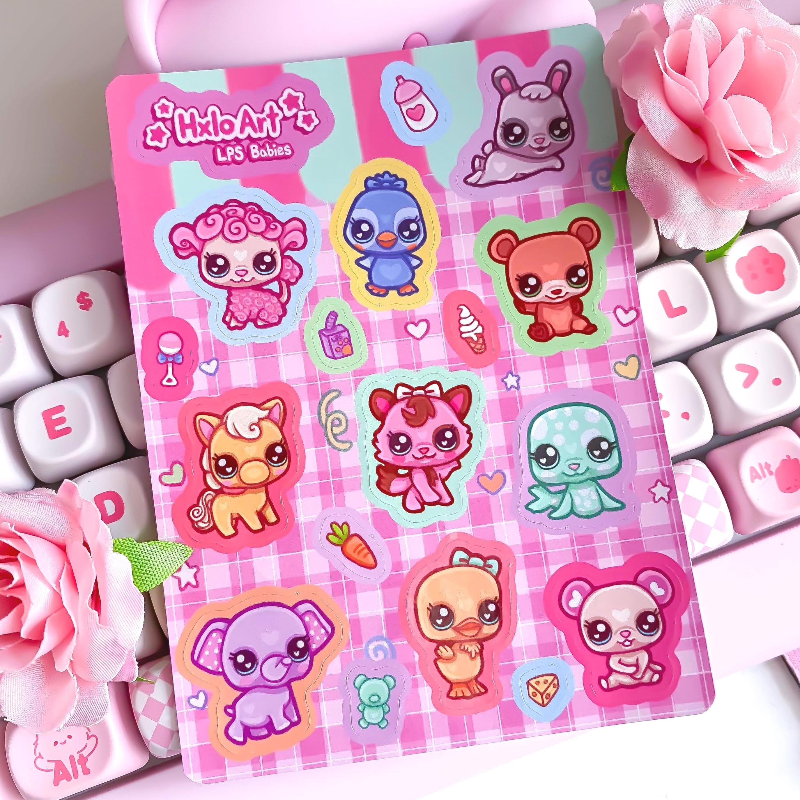 5 Planches Autocollants Littlest Pet Shop - Pepshop - Occasion