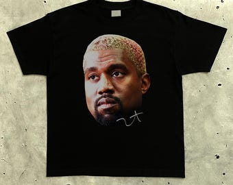 Kanye Big Head Merch Tee Shirt | Graphic Streetwear Premium Match Sneaker Y2K HipHop Shirt | Travis Carti Ken Durk Von Young Thug Tour