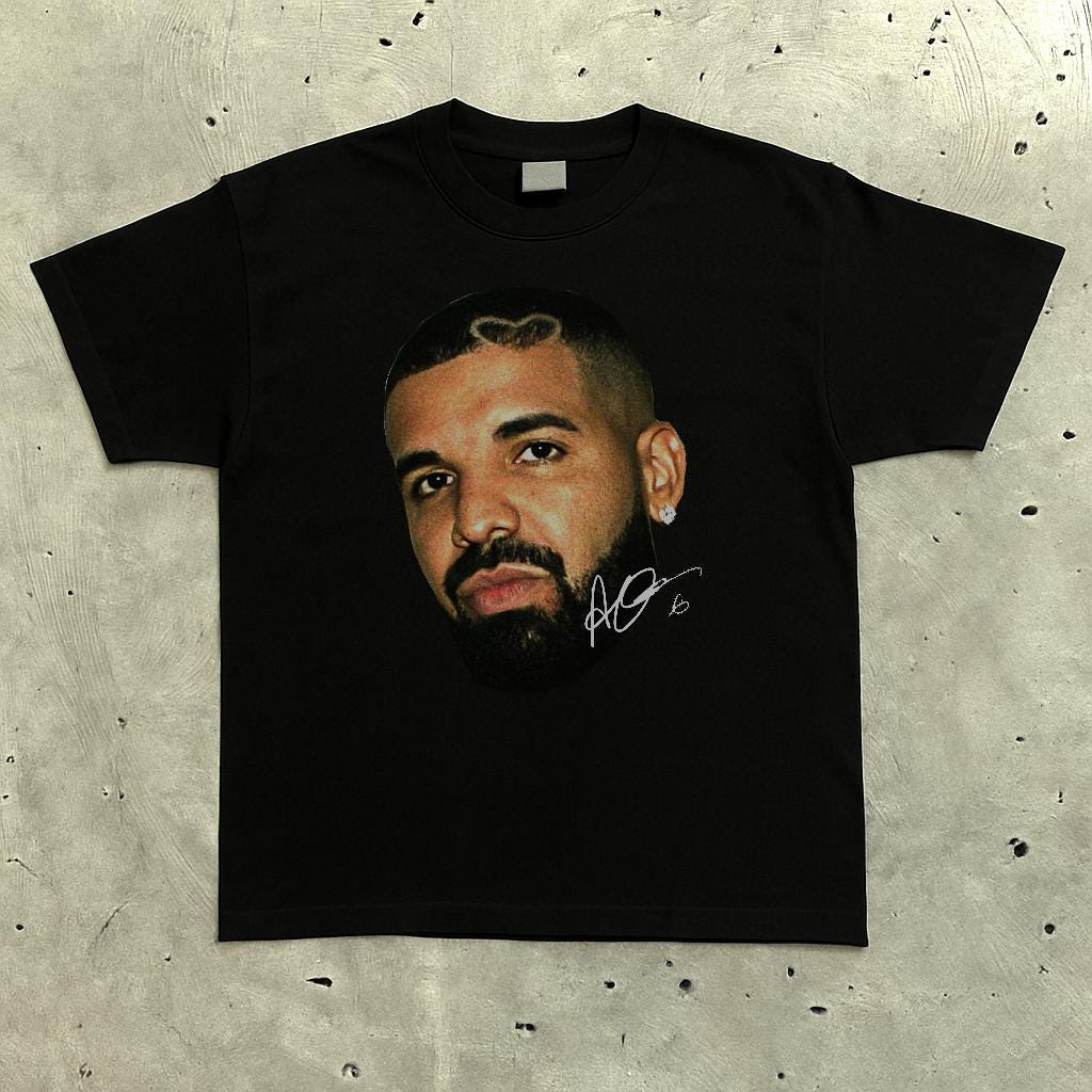 Drake Big Head Unisex Merch T-shirt | Streetwear Graphic Premium