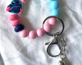 Handmade Disney Lilo and Stitch Keychain Bracelet