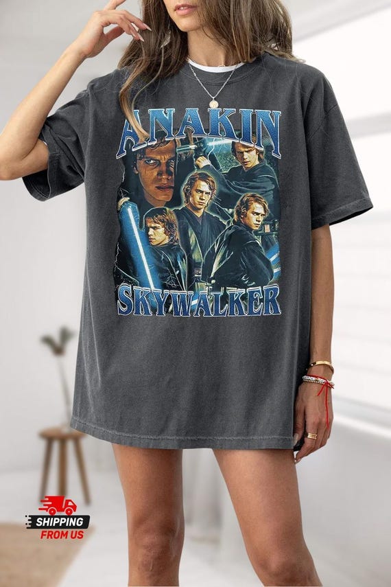 Anakin Skywalker Comfort Colors Shirt, Vintage 90s Movie Shirt 