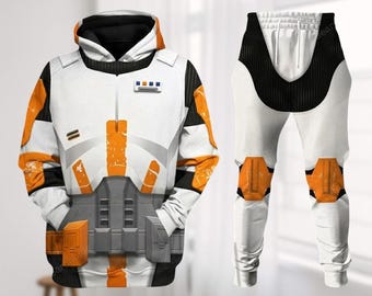 Sweat à capuche de cosplay Commandant Cody, costume Clone Wars, tenue Star Wars pour Halloween, pantalon de jogging Star Wars, costume Disneyland