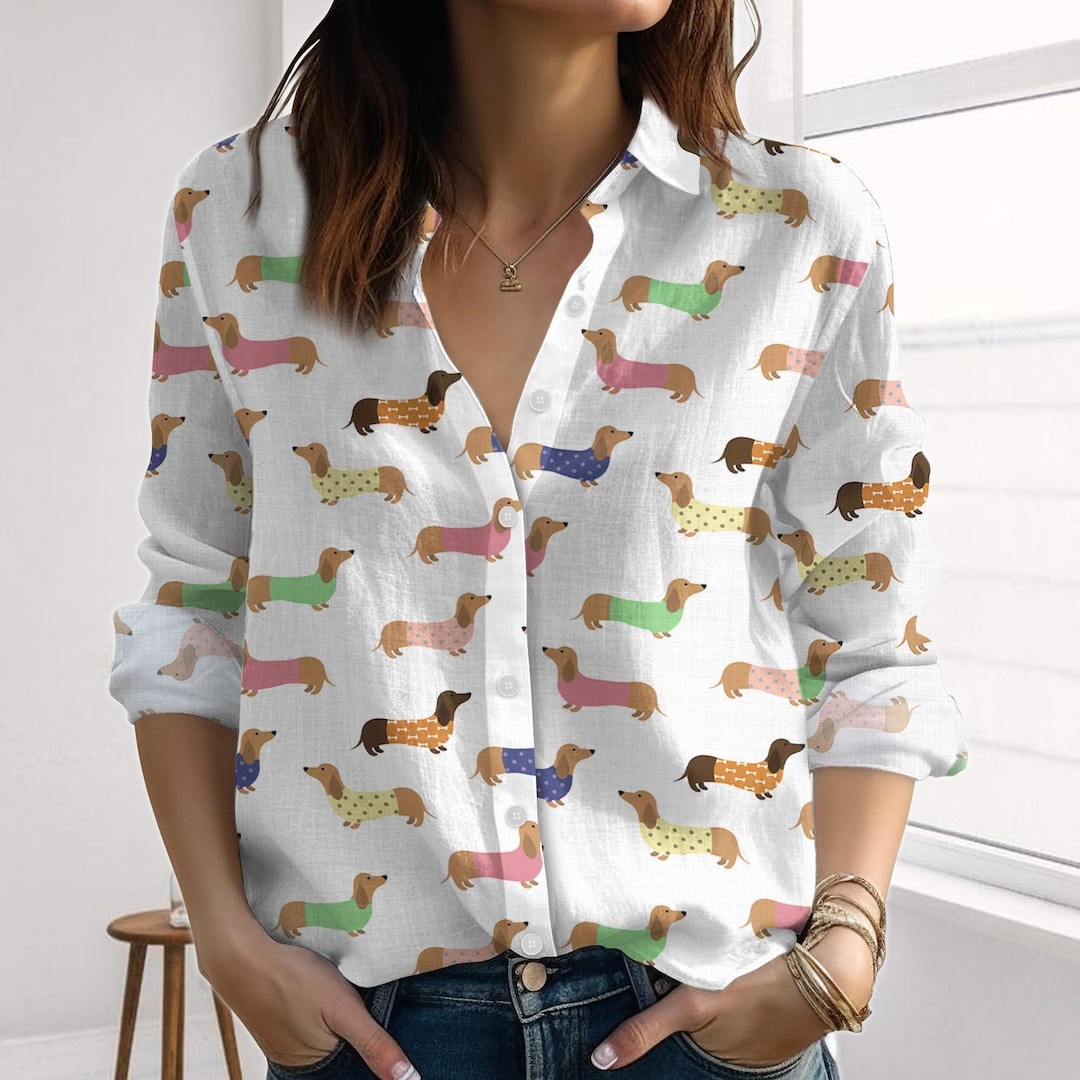 dachshund-dog-blouse-shirt-dog-aloha-blouses-shirt-sausage-dog