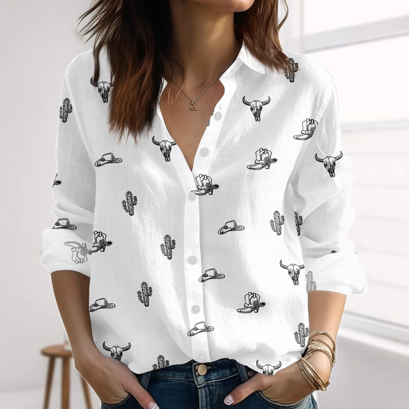 Taylor Outfit Chemise Cowgirl Disco Rose Femme Et Ado - Sweat à Capuche Graphique