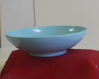 Melmac 10" Serving Bowl - Turquoise Melmac by CAPAC -  Pamona, California - Vintage