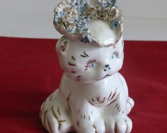 Spaghetti Cat - Theda - California Pottery - 1953 - Signed