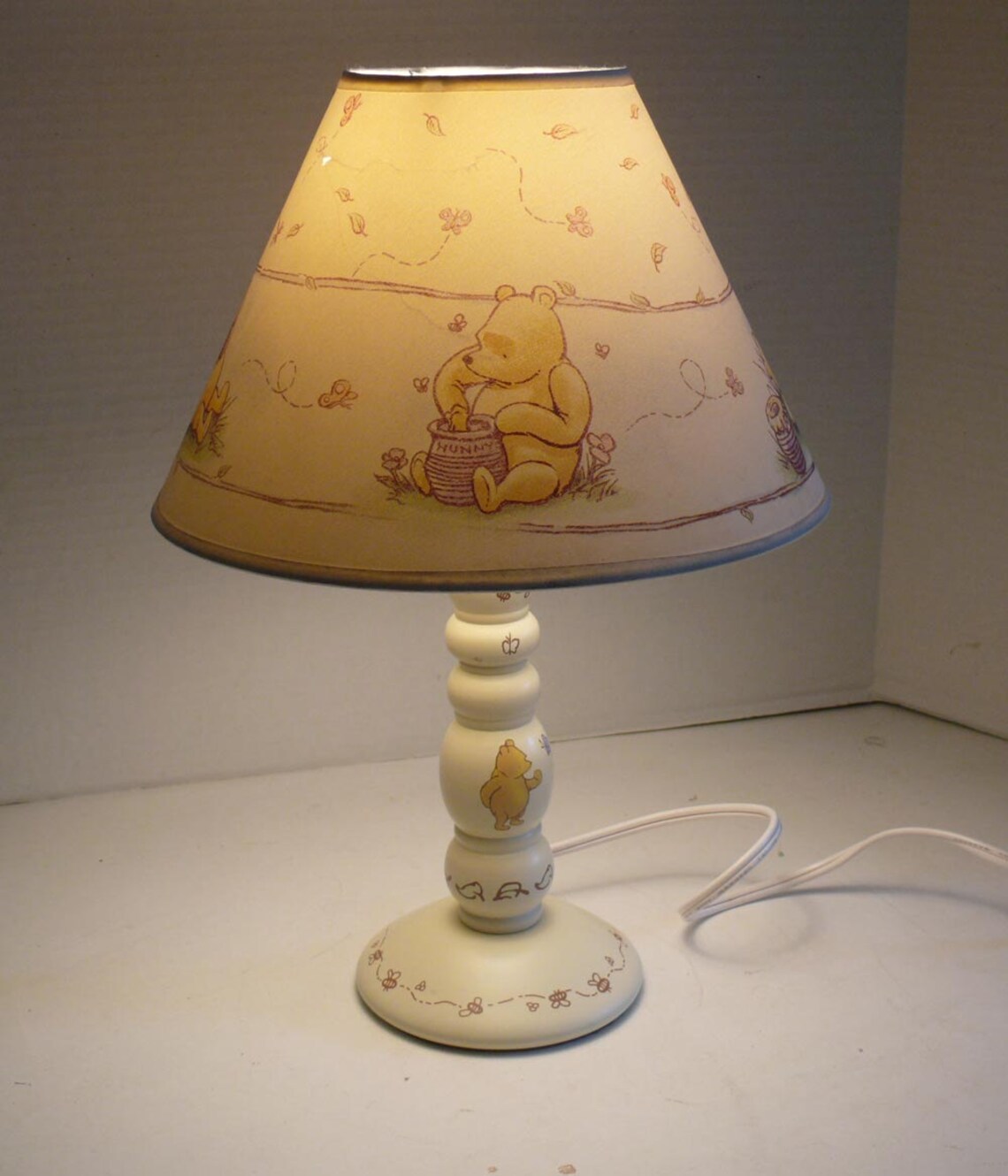 Child Bedside Lamp Winnie The Pooh Bedroom Lamp Etsy