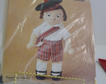 Campbell Soup Boy  Craft Doll Kit - Complete - Instructions
