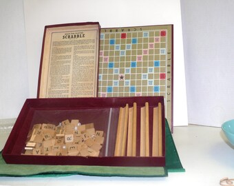 1953 Scabble Game by Selchow and Righter Co.