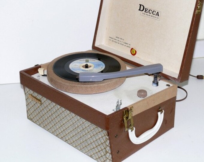Vintage Decca Portable Record Player Etsy