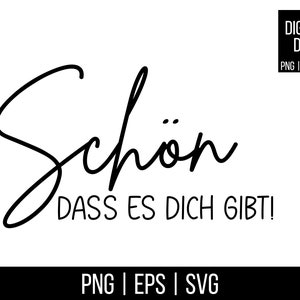 File del plotter | È bello che tu esista | PNG | SVG | EPS | File digitale | per il download diretto