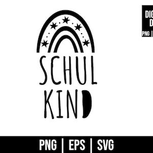 Plotter file | Schoolchild rainbow | PNG | SVG | EPS | Digital file | for direct download