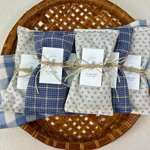 Lavender Flaxseed Aromatherapy Eye Pillow, Weighted Hot/Cold Lavender Eye Pillow, Natural Headache Soother, Stress Relief, Meditation Pillow