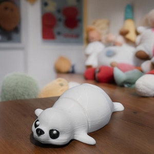 Adorable Flexible Seal 3D Print with Keychain Option