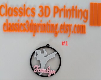 Op maat gemaakte karate-oorbellen: 3D-geprint en gepersonaliseerd!
