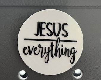 Jesus Over Everything Bogg Bag Charm - 3D Printed - Simply Southern