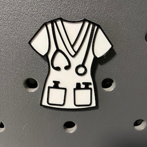 Scrub Top Krankenschwester, Arzt, gesundheits Bogg Taschenanhänger - 3D Gedruckt - einfach südlich