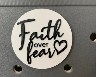 Faith over Fear Bogg Bag Charm - 3D Printed - Simply Southern