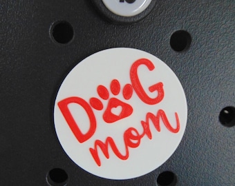 Dog Mom Round Bogg Bag Charm - Impressão 3D - Simply Southern
