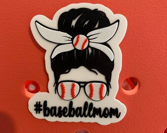 Baseball Mom or Softball Mom Bogg Bag Charm - 3D Printed - Simply Southern