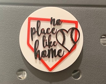 No Place Like Home Bogg Bag Charm - Baseball - Softball - Simply Southern