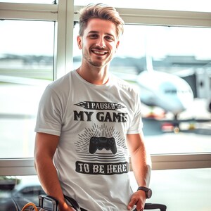 Gaming Tee, Gen-Z Gamer Shirt, I Paused My Game Series C, Video Game Vibes, Retro Design Unisex T-Shirt for Gamers, Gamer Gift