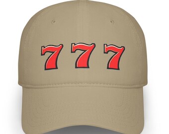 Vintage Gambler Low Profile Baseball Cap, Slot Machine Hit Hat, Retro Casino Dad Cap, Gambling Lover Gift, Gambler Metaphor Cap