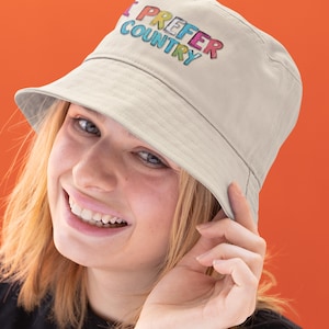 Bucket Hat, Music Nostalgia Retro Vintage Cap for Country Music Lovers, Festival Accessories, Sun Protection Headwear