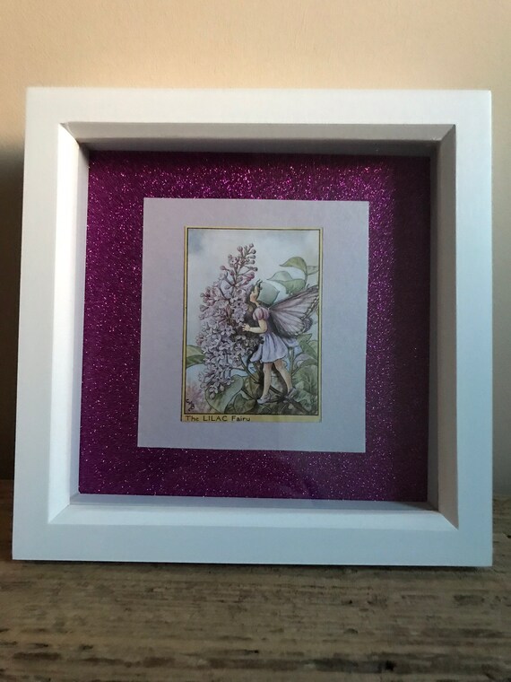 Download Handmade 3d The Lilac Flower Fairy In A Picture Box Frame Etsy