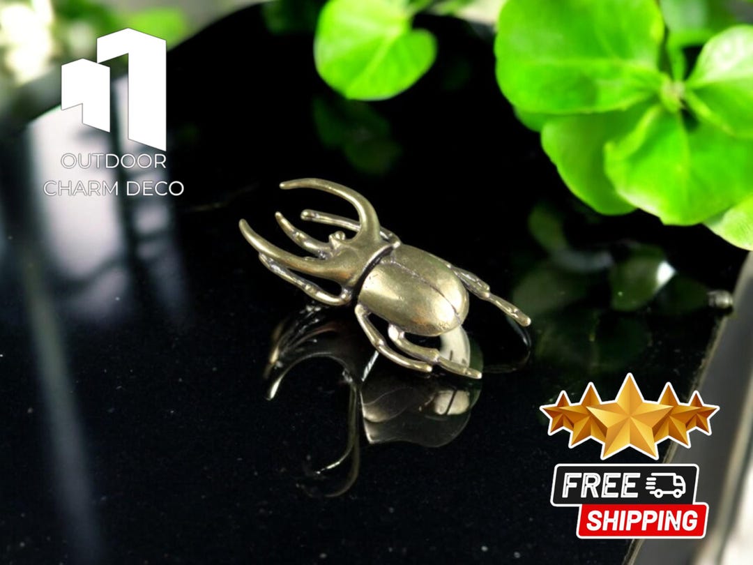 Mini Brass Beetle Figurine | Solid Small Insect Miniature | Unique ...