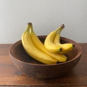 Vintage Dark Wood Bowl