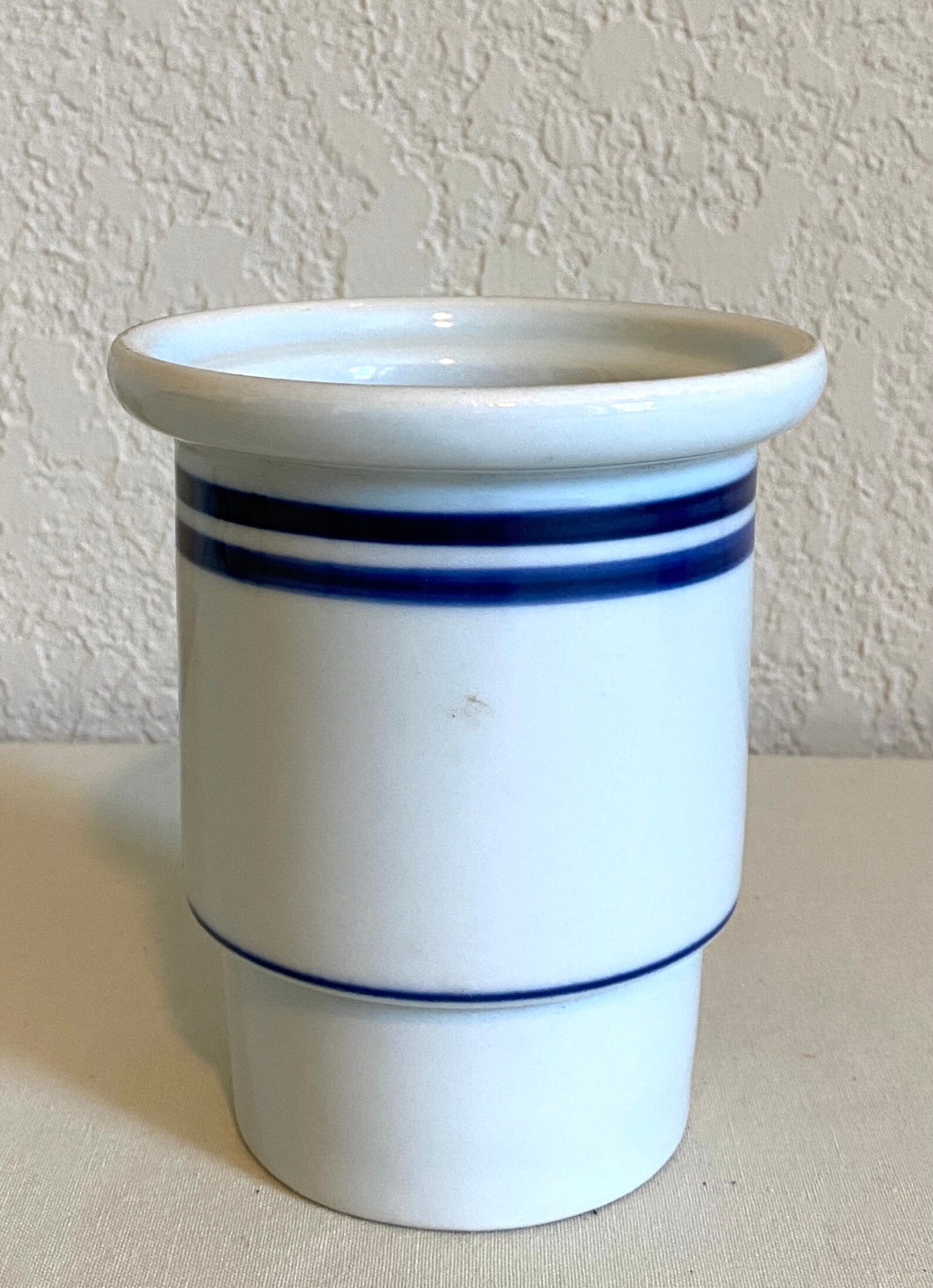 Dansk Bistro Christianshavn Blue Hurricane Lamp Candle Holder Etsy
